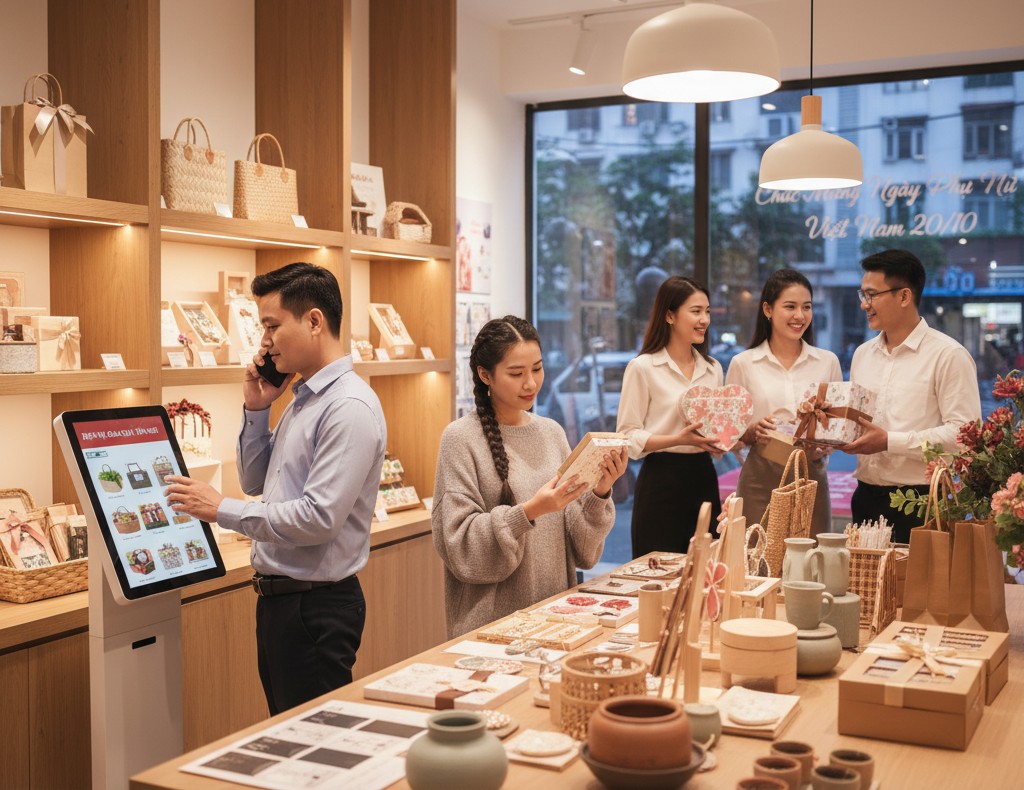 Khách hàng mục tiêu dịp 20/10 rất đa dạng: chồng, con gái, bạn bè, đồng nghiệp… mỗi người đều có nhu cầu và ngân sách khác nhau