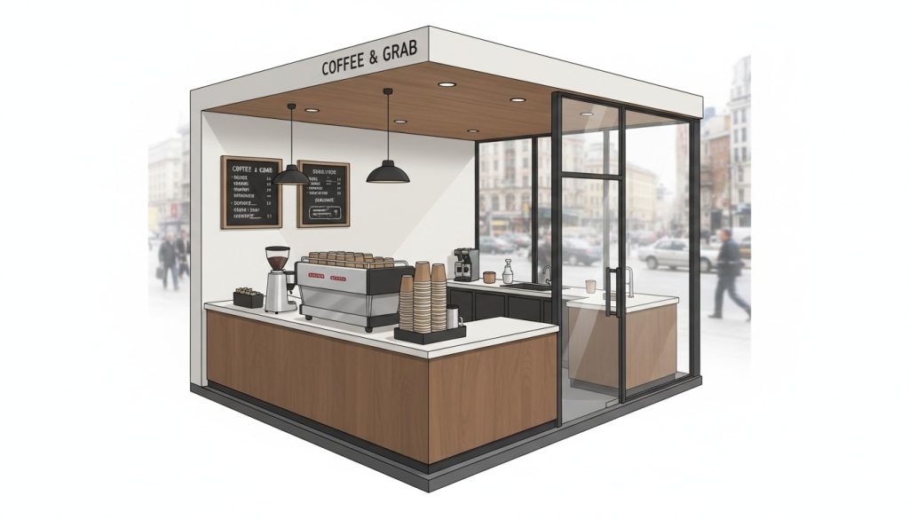 Quán cà phê take-away – lựa chọn hoàn hảo cho nhịp sống đô thị bận rộn, mang đến hương vị cà phê yêu thích mọi lúc, mọi nơi.