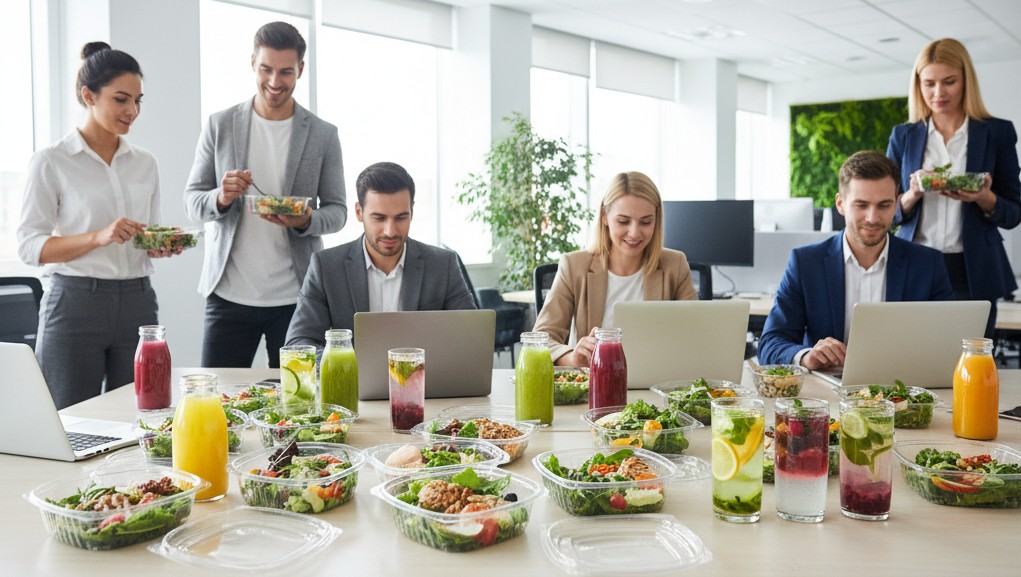 Đồ ăn healthy tiện lợi trở thành lựa chọn phổ biến cho dân văn phòng bận rộn.