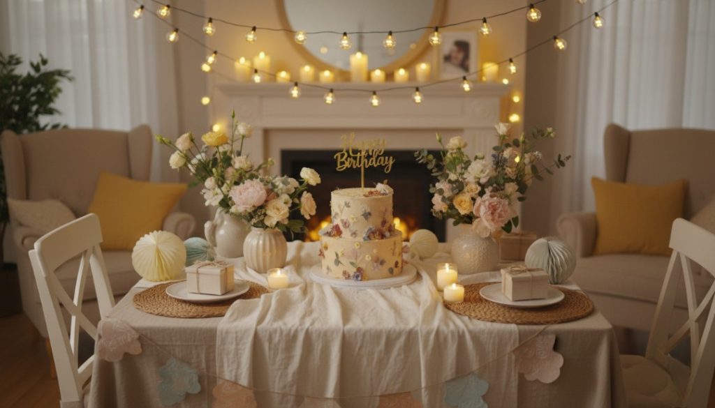 Không gian tiệc tại gia được thiết kế tinh tế theo phong cách “may đo” – mỗi chi tiết đều mang dấu ấn riêng, tạo nên bữa tiệc ấm áp và đầy cảm xúc.