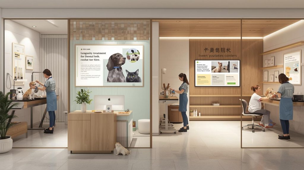 Dịch vụ chăm sóc thú cưng chuyên nghiệp – từ grooming, spa, thú y đến công nghệ sinh học và marketing đa kênh, tạo nền tảng vững chắc cho khởi nghiệp trong ngành thú cưng