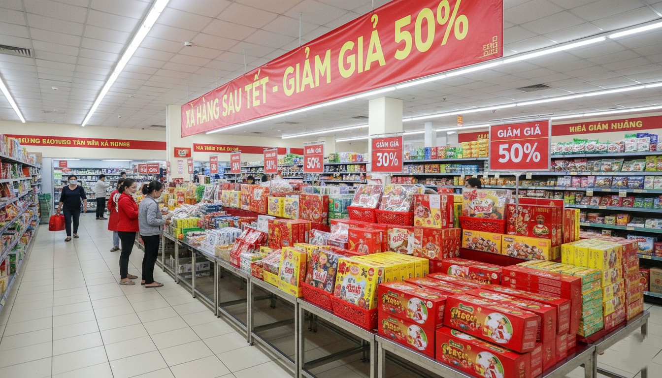 Hình ảnh xả hàng sau tết Hình ảnh xả hàng sau tết